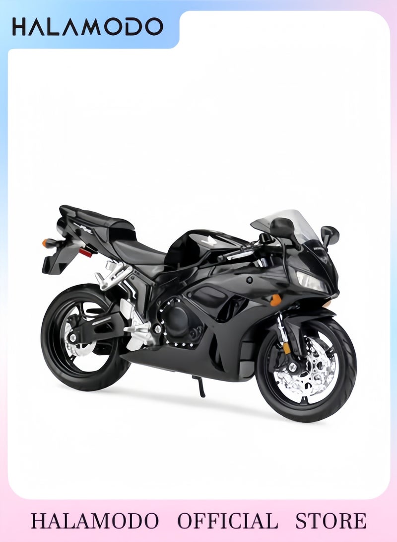 HALAMODO Motorcycle Model, Made of Die Cast Metal with Plastic Parts, Detailed Model Kit in Scale 1:12, ‎17 x 5.7 x 9 cm, Black - Image 1